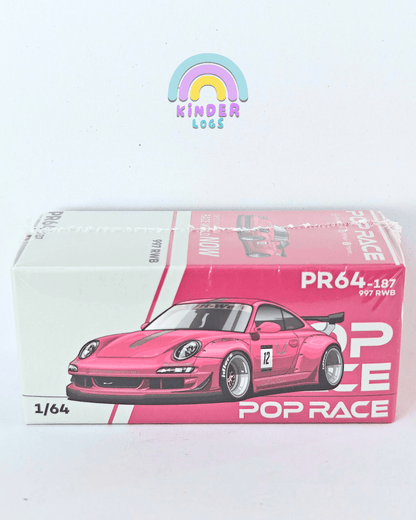 Pop Race Porsche 997 RWB PR64 - 187 - Pink (Sealed Box) - Kinder Logs