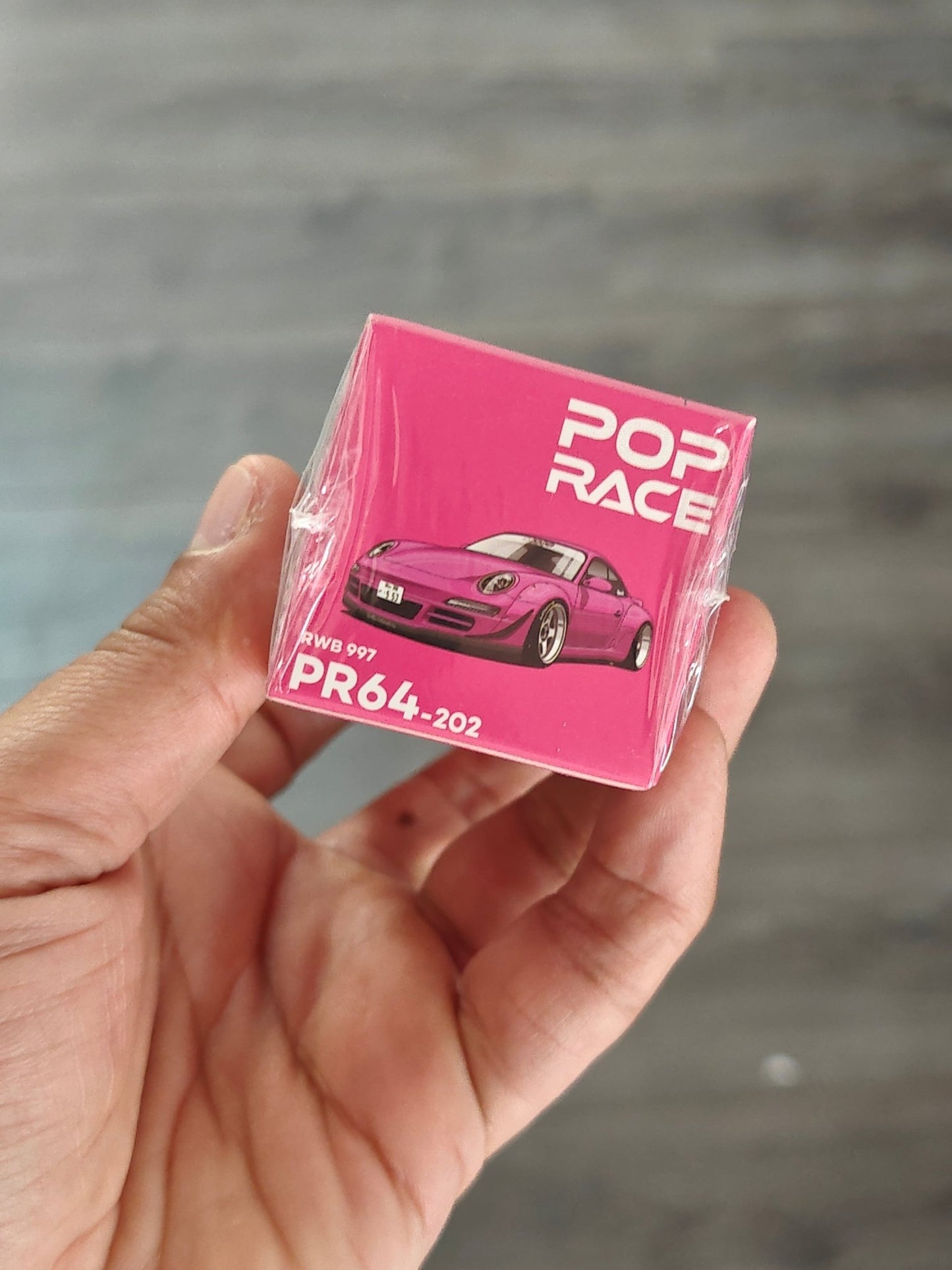Pop Race Porsche 997 RWB PR64-202 - Pink (Sealed Box) - Kinder Logs