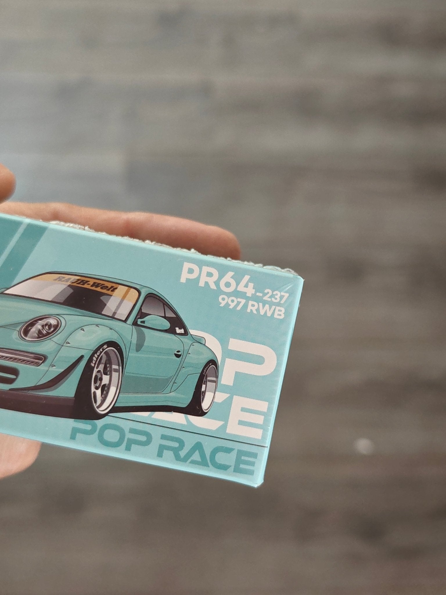 Pop Race Porsche 997 RWB PR64-237 - Blue (Sealed Box) - Kinder Logs