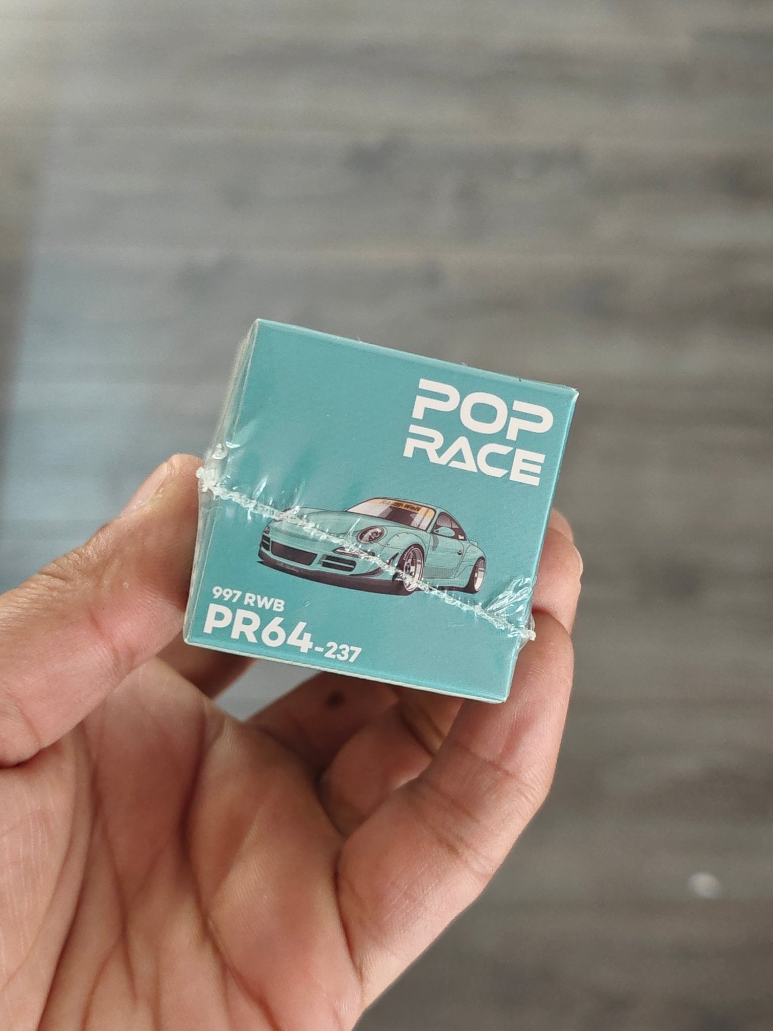 Pop Race Porsche 997 RWB PR64-237 - Blue (Sealed Box) - Kinder Logs