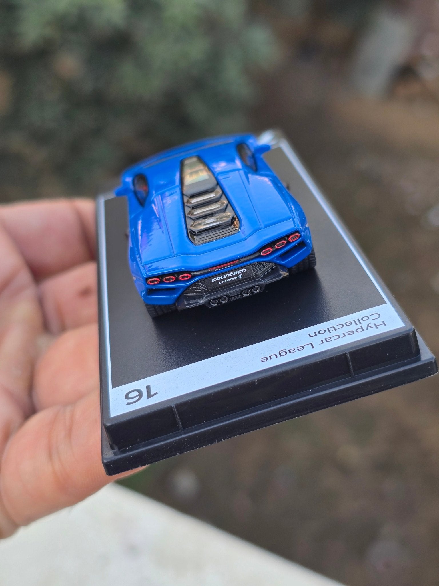 Poster Lamborghini Countach LPI 800 - 4 - Blue (Open Blister) - Kinder Logs