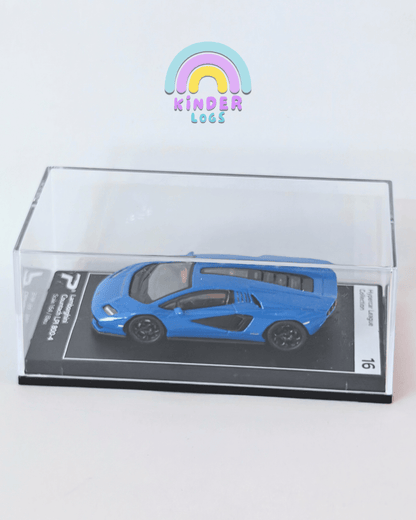 Poster Lamborghini Countach LPI 800 - 4 - Blue (Uncarded - New) - Kinder Logs