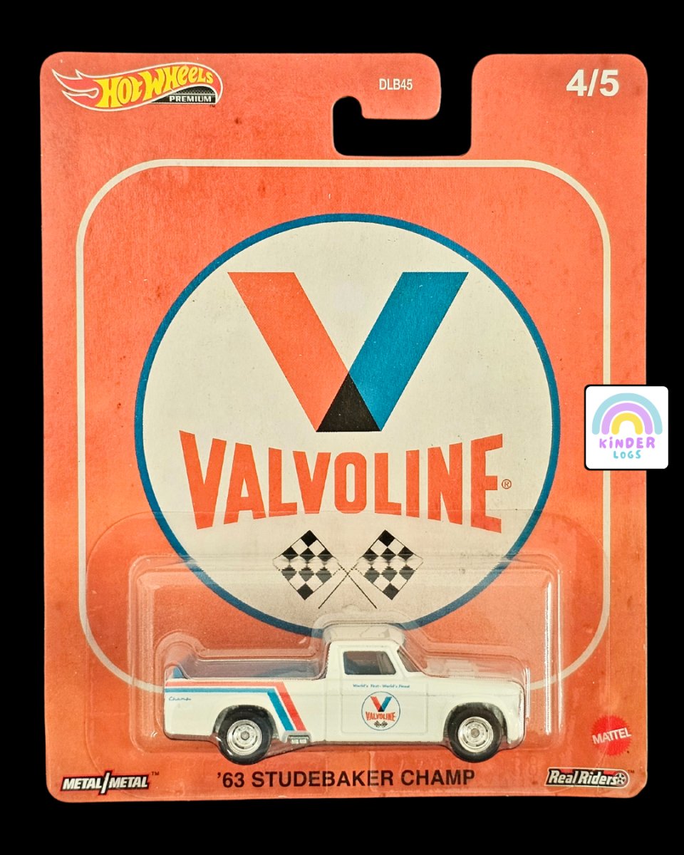 Premium Hot Wheels 1963 Studebaker Champ Valvoline Edition - Kinder Logs