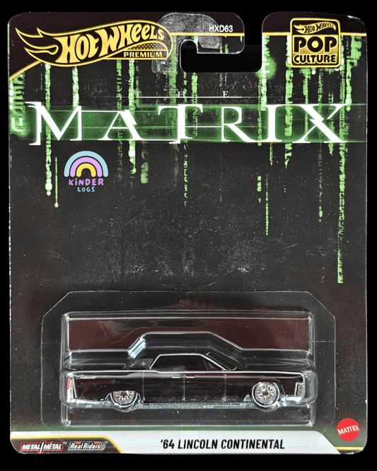 Premium Hot Wheels 1964 Lincoln Continental - The Matrix (Imported) - Kinder Logs