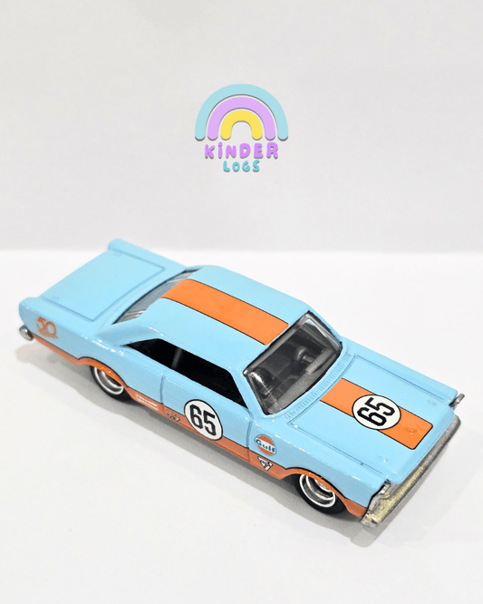 Premium Hot Wheels 1965 Ford Galaxie Gulf Edition (Uncarded) - Kinder Logs