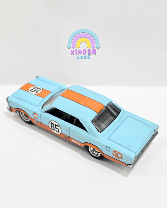 Premium Hot Wheels 1965 Ford Galaxie Gulf Edition (Uncarded) - Kinder Logs