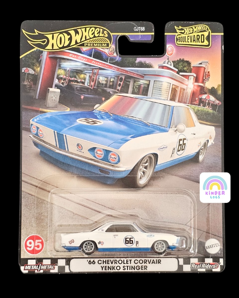 Premium Hot Wheels 1966 Chevrolet Corvair Yenko Stinger - Kinder Logs