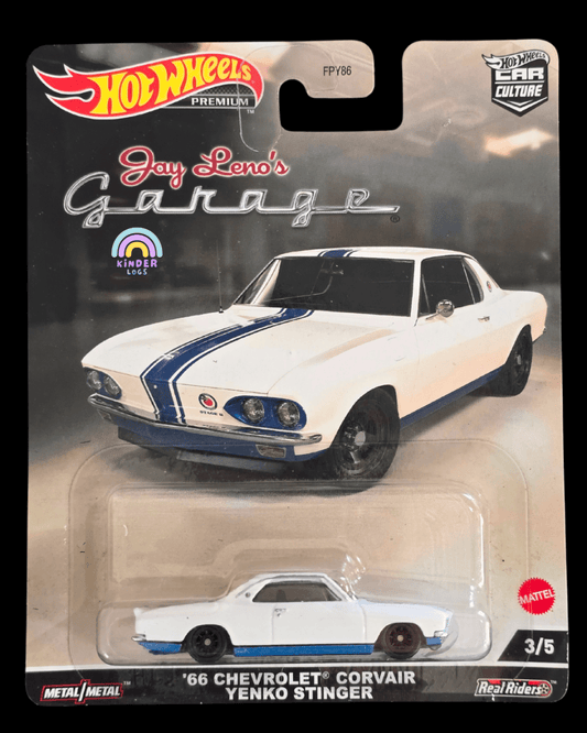 Premium Hot Wheels 1966 Chevrolet Corvair Yenko Stinger - Jay Leno's Garage - Kinder Logs