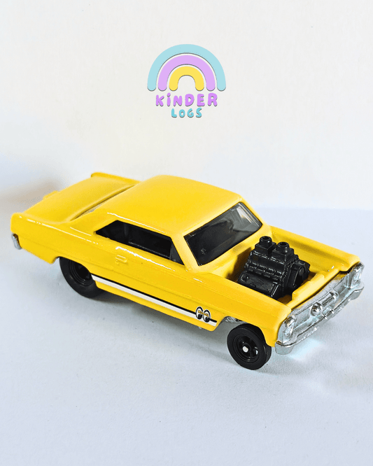 Premium Hot Wheels 1966 Chevy Super Nova - Yellow (Uncarded - New) - Kinder Logs
