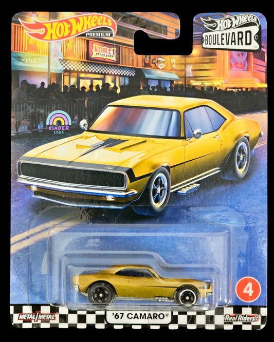 Premium Hot Wheels 1967 Chevrolet Camaro - Boulevard - Kinder Logs