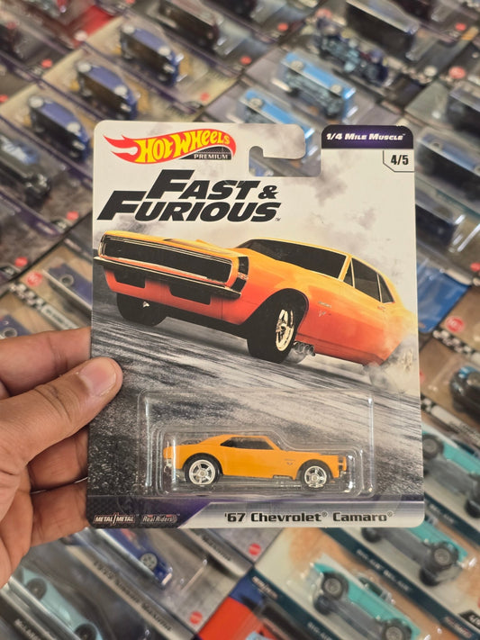Premium Hot Wheels 1967 Chevrolet Camaro - Fast And Furious (Imported) - Kinder Logs