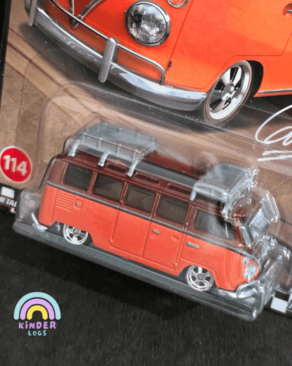 Premium Hot Wheels 1967 Volkswagen Samba Bus - Boulevard 114 (Imported) - Kinder Logs