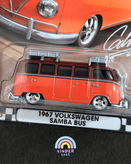 Premium Hot Wheels 1967 Volkswagen Samba Bus - Boulevard 114 (Imported) - Kinder Logs