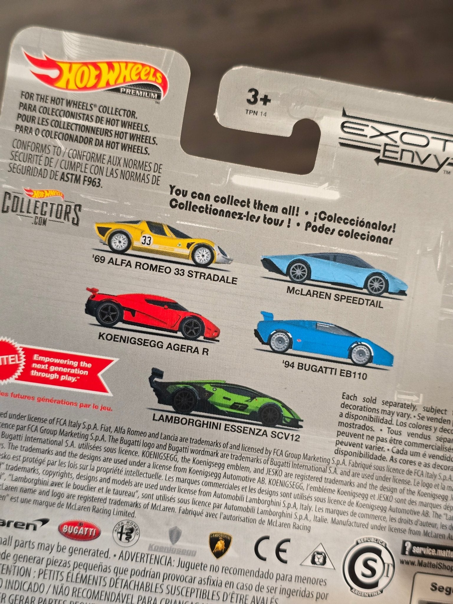 Premium Hot Wheels 1969 Alfa Romeo 33 Stradale (Exotic Envy) - Kinder Logs