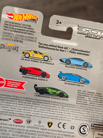 Premium Hot Wheels 1969 Alfa Romeo 33 Stradale (Exotic Envy) - Kinder Logs