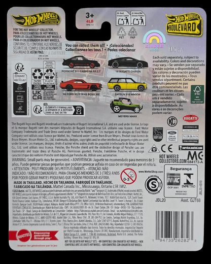 Premium Hot Wheels 1969 Ford Mustang Boss 302 - Boulevard 123 (Imported) - Kinder Logs