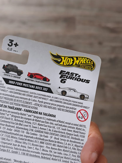 Premium Hot Wheels 1969 Ford Mustang Boss 302 - Fast And Furious (Imported) - Kinder Logs