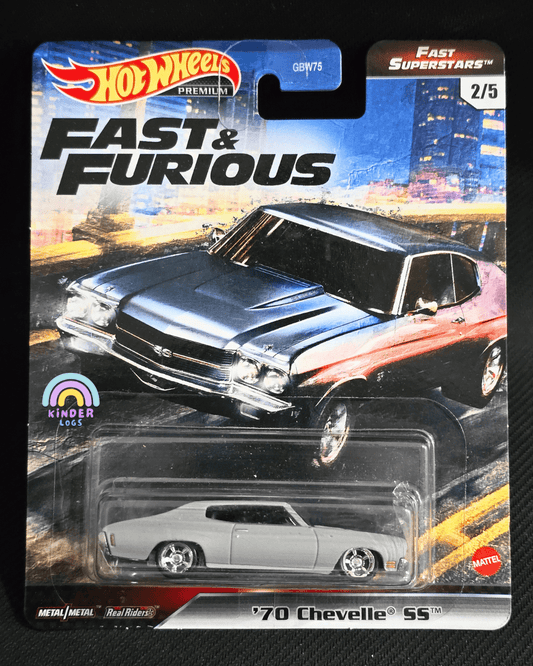 Premium Hot Wheels 1970 Chevelle SS - Fast And Furious (Fast Superstars) - Kinder Logs