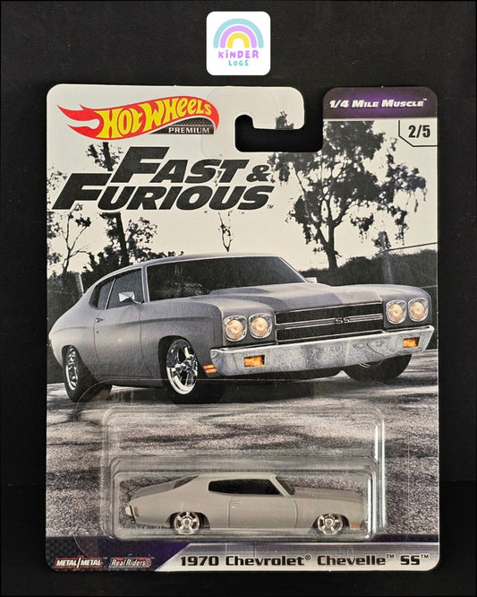 Premium Hot Wheels 1970 Chevrolet Chevelle SS - Fast And Furious - Kinder Logs