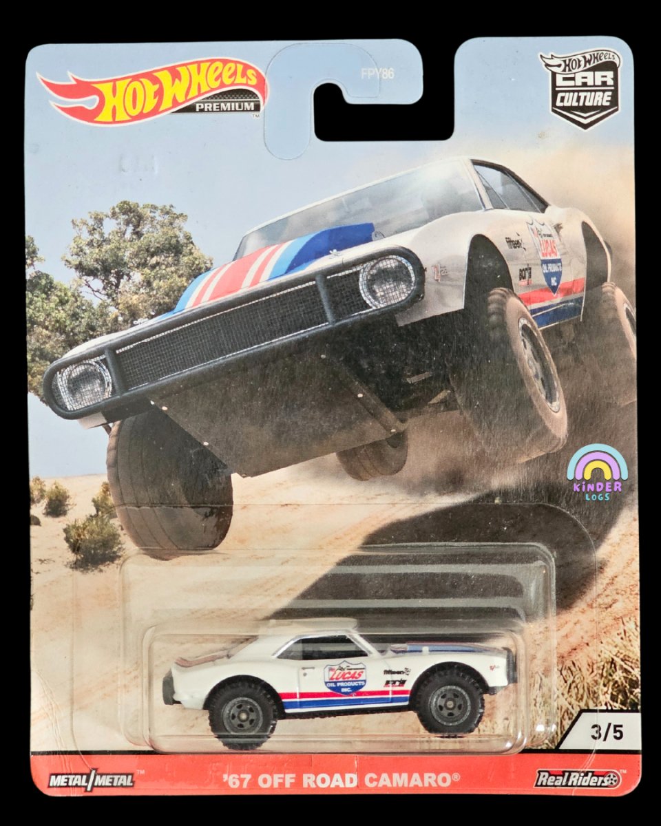 Premium Hot Wheels 1970 Chevrolet Off - Road Camaro - Kinder Logs