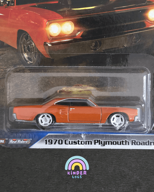 Premium Hot Wheels 1970 Custom Plymouth Roadrunner - F&F - Furious 7 - Kinder Logs