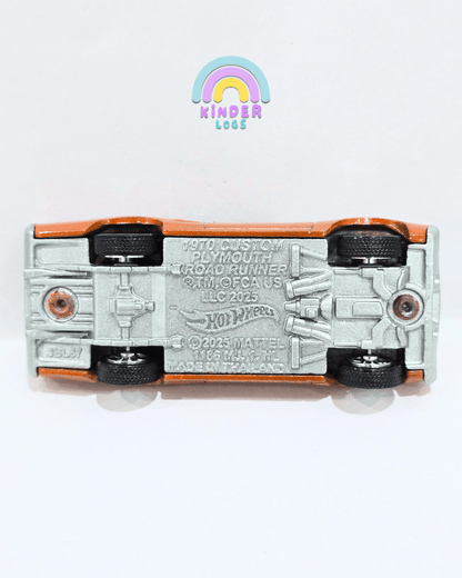 Premium Hot Wheels 1970 Custom Plymouth Roadrunner (Uncarded) - Kinder Logs