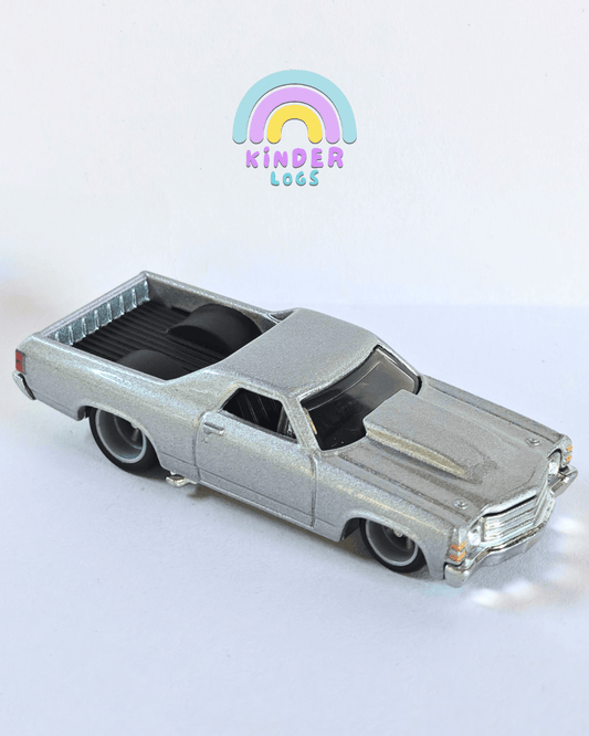 Premium Hot Wheels 1971 El Camino - Silver (Uncarded - New) - Kinder Logs