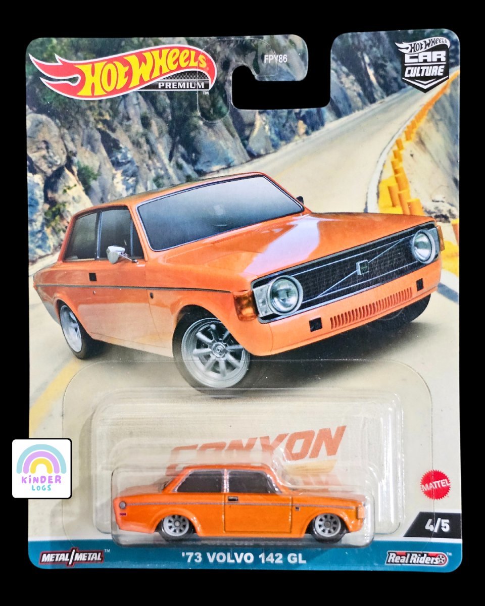 Premium Hot Wheels 1973 Volvo 142 GL - Kinder Logs