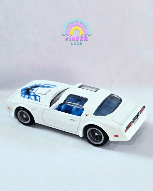 Premium Hot Wheels 1977 Pontiac Firebird TA - White (Uncarded - New) - Kinder Logs