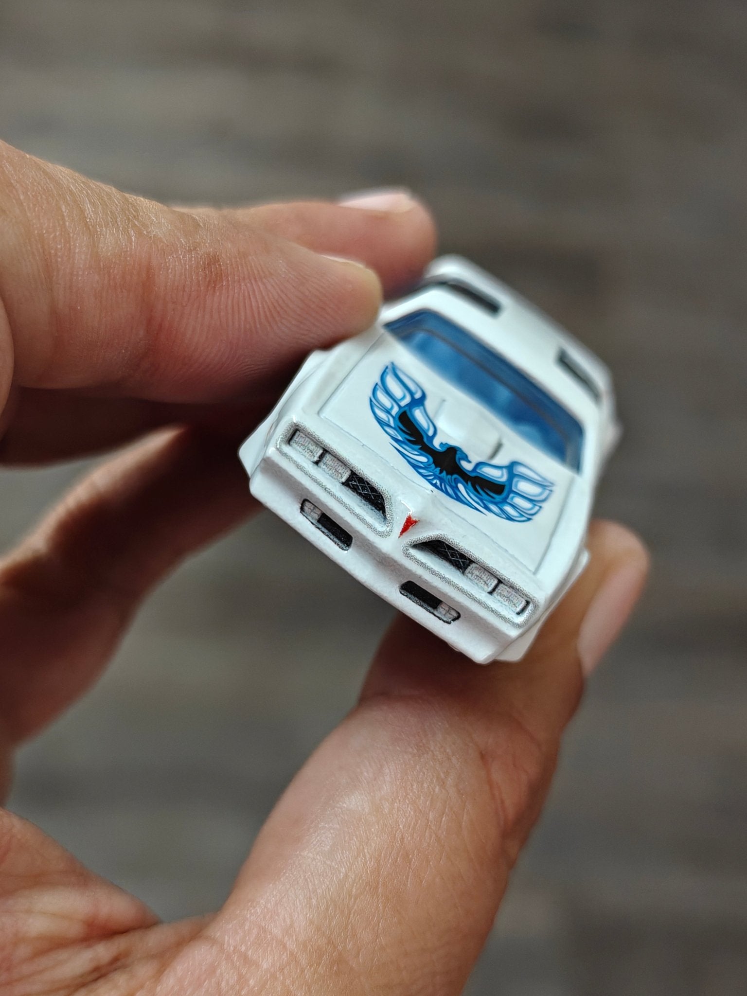 Premium Hot Wheels 1977 Pontiac Firebird TA - White (Uncarded - New) - Kinder Logs