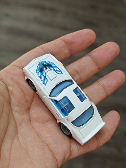 Premium Hot Wheels 1977 Pontiac Firebird TA - White (Uncarded - New) - Kinder Logs