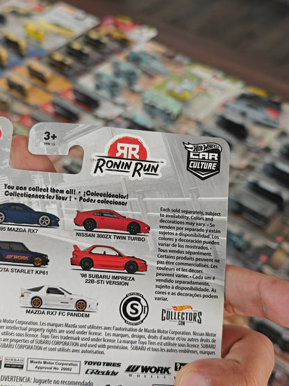 Premium Hot Wheels 1981 Toyota Starlet KP61 - Ronin Run (Imported) - Kinder Logs