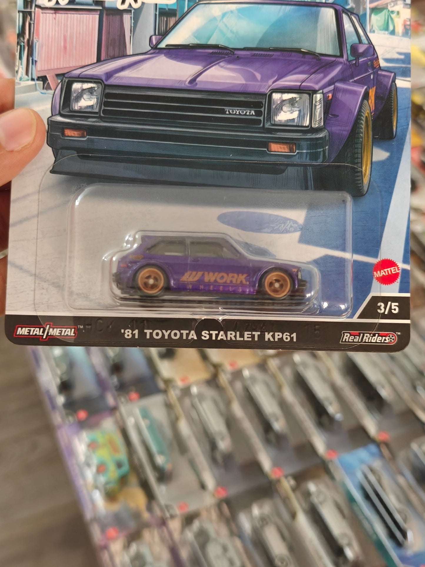 Premium Hot Wheels 1981 Toyota Starlet KP61 - Ronin Run (Imported) - Kinder Logs