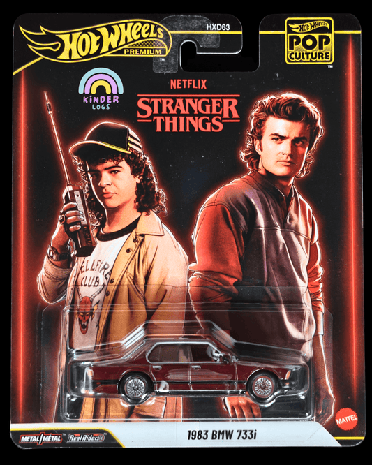 Premium Hot Wheels 1983 BMW 733i - Netflix Stranger Things (Imported) - Kinder Logs
