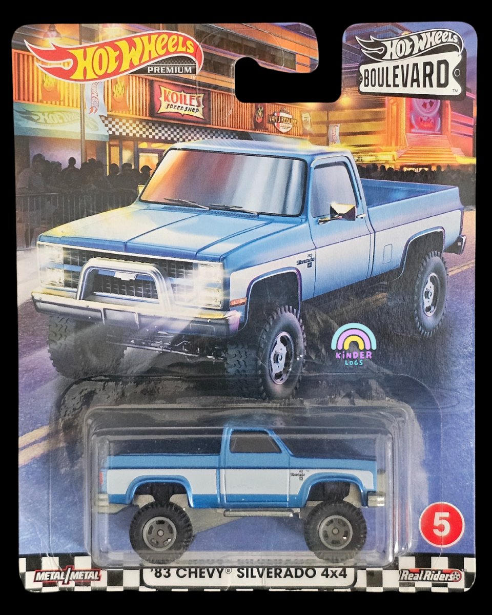 Premium Hot Wheels 1983 Chevy Silverado 4x4 - Kinder Logs