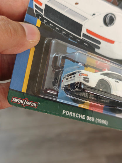 Premium Hot Wheels 1986 Porsche 959 - Deutschland Design (Cracked Blister) - Kinder Logs