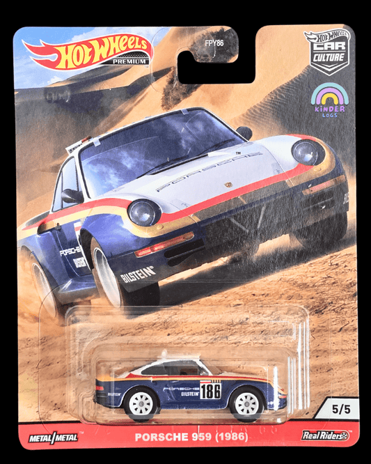 Premium Hot Wheels 1986 Porsche 959 (Imported) - Kinder Logs