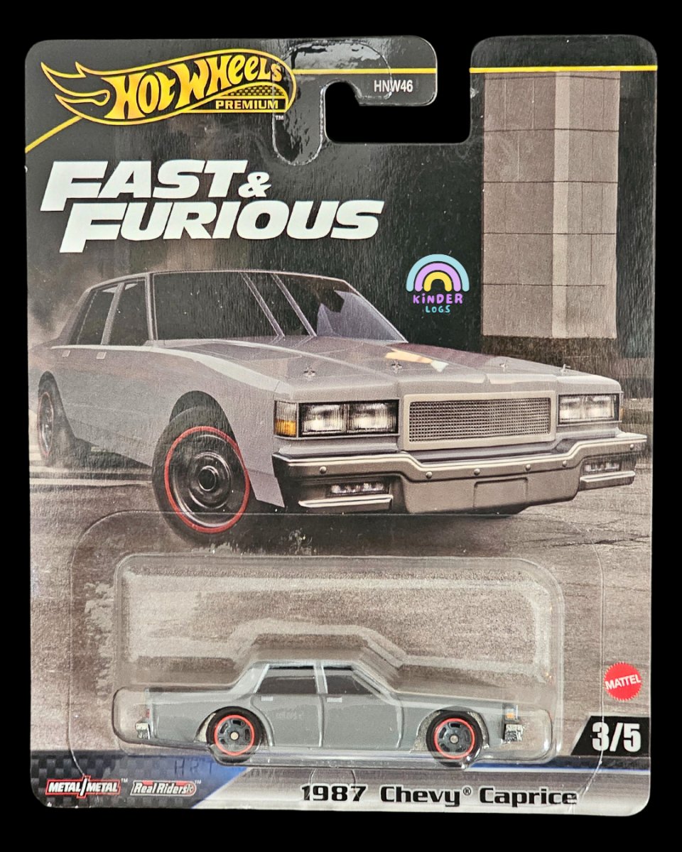 Premium Hot Wheels 1987 Chevy Caprice - Fast & Furious - Kinder Logs