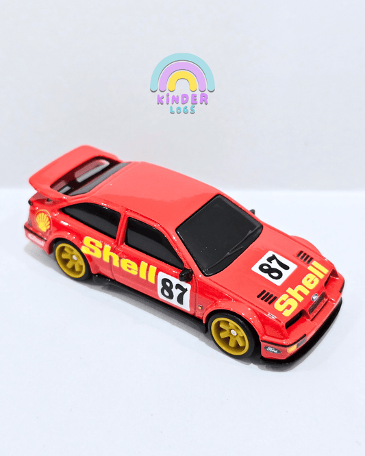 Premium Hot Wheels 1987 Ford Sierra Cosworth - Red (Uncarded) - Kinder Logs