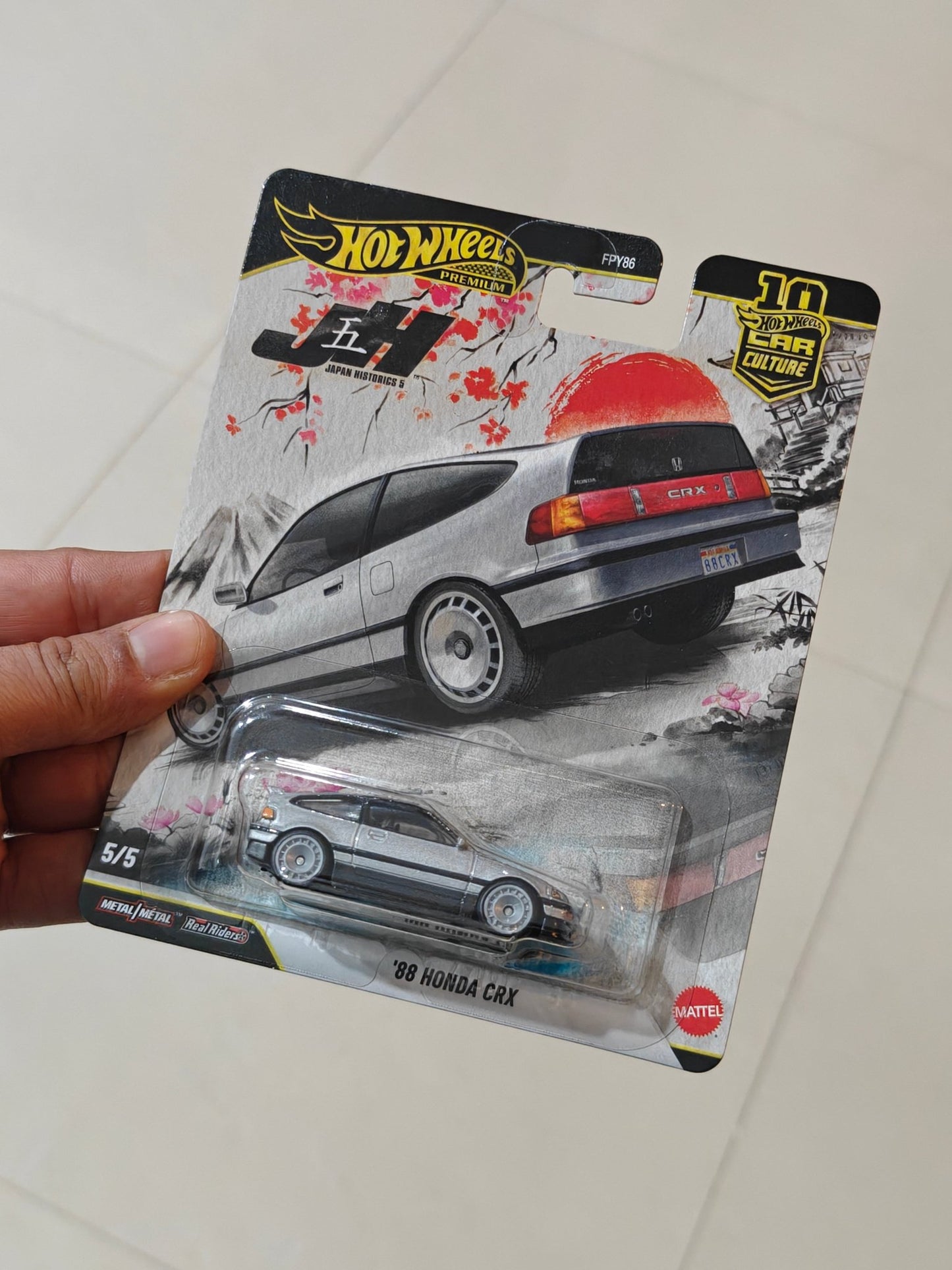 Premium Hot Wheels 1988 Honda CRX - Japan Historics 5 (Imported) - Kinder Logs