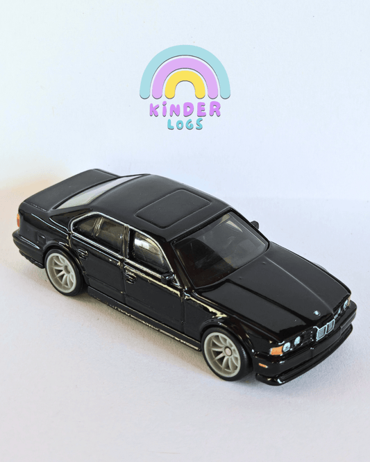 Premium Hot Wheels 1991 BMW M5 E34 - Black (Uncarded - New) - Kinder Logs