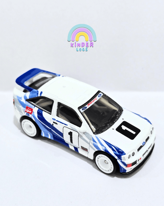 Premium Hot Wheels 1993 Ford Escort RS Cosworth - White (Uncarded) - Kinder Logs