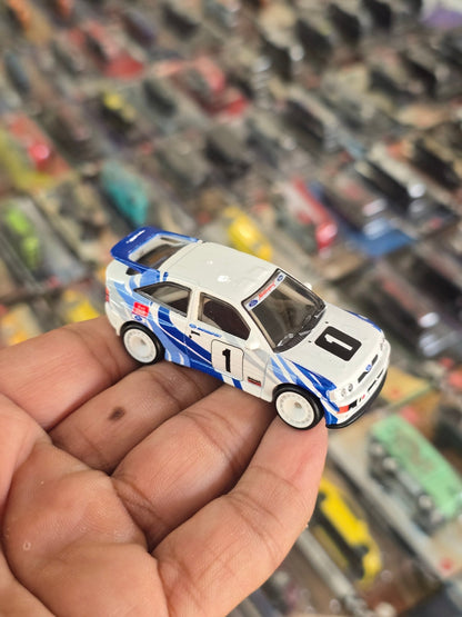 Premium Hot Wheels 1993 Ford Escort RS Cosworth - White (Uncarded) - Kinder Logs