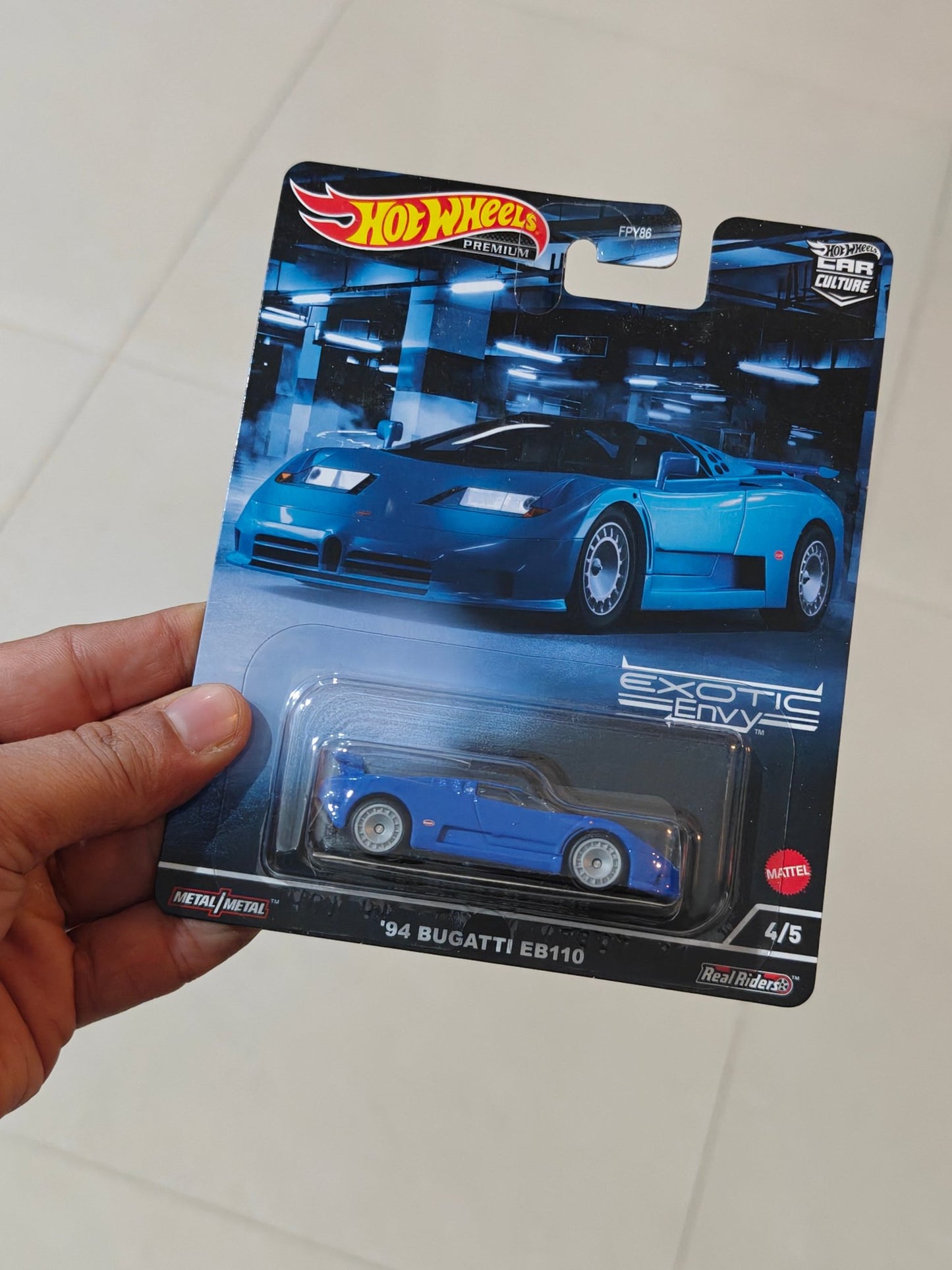 Premium Hot Wheels 1994 Bugatti EB110 - Exotic Envy (Imported) - Kinder Logs