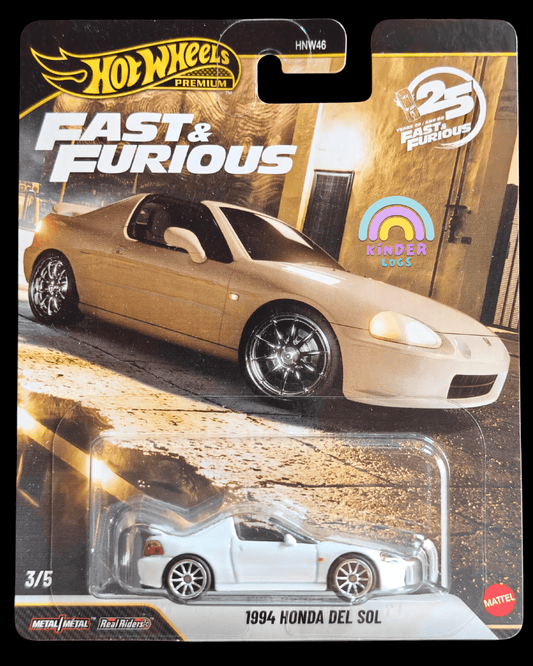 Premium Hot Wheels 1994 Honda Del Sol - F&F (Imported) - Kinder Logs
