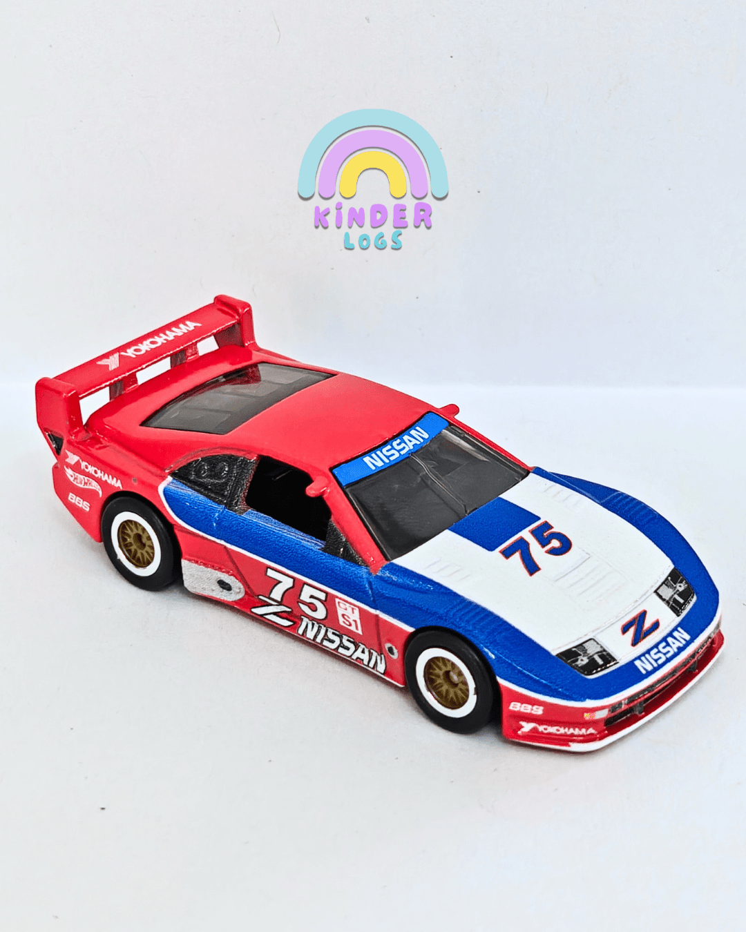 Premium Hot Wheels 1994 Nissan 300 ZX GTS - Red (Uncarded - New) - Kinder Logs