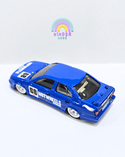 Premium Hot Wheels 1994 Nissan Primera - Blue (Uncarded) - Kinder Logs