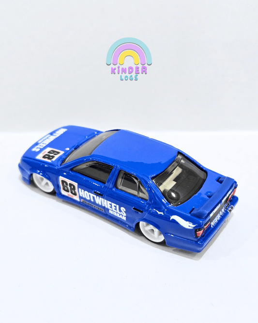 Premium Hot Wheels 1994 Nissan Primera - Blue (Uncarded) - Kinder Logs
