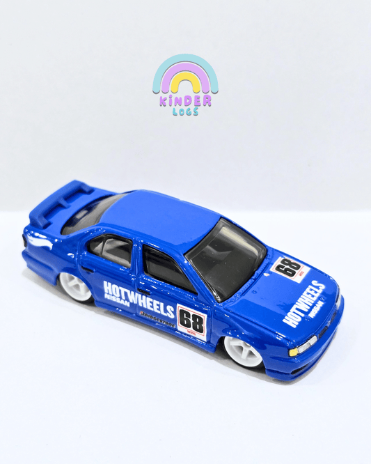 Premium Hot Wheels 1994 Nissan Primera - Blue (Uncarded) - Kinder Logs