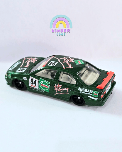 Premium Hot Wheels 1994 Nissan Primera - Green (Uncarded - New) - Kinder Logs
